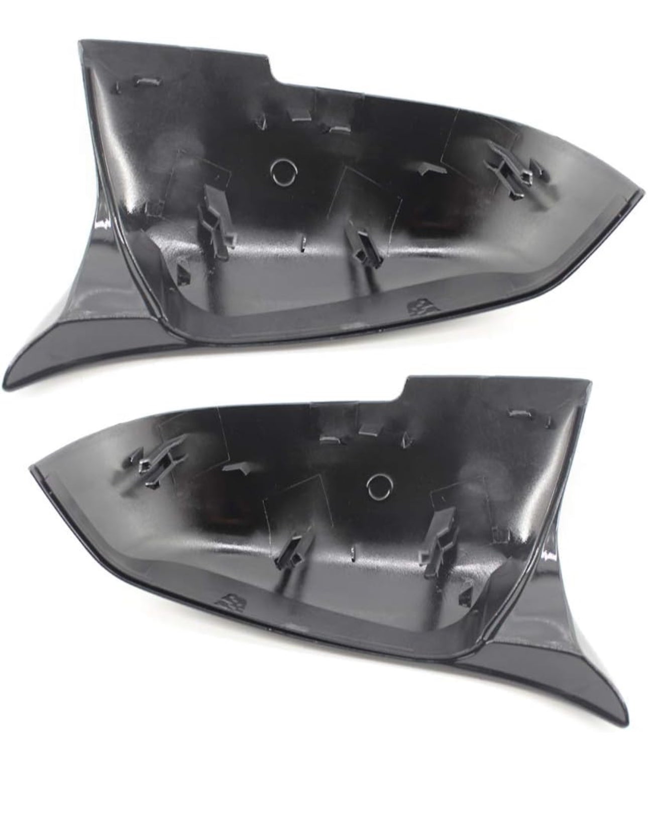 GLOSS BLACK M STYLE WING MIRROR COVERS FOR BMW (2012-2019, F20 F21 F22 F30 F32 F87)