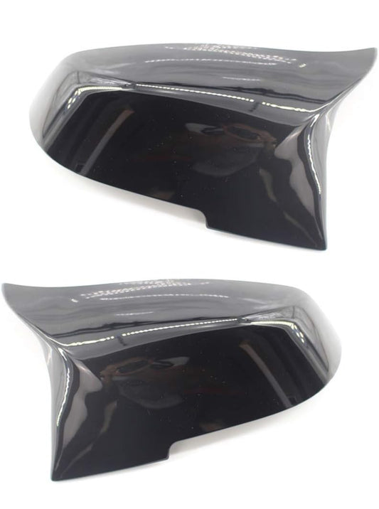 GLOSS BLACK M STYLE WING MIRROR COVERS FOR BMW (2012-2019, F20 F21 F22 F30 F32 F87)