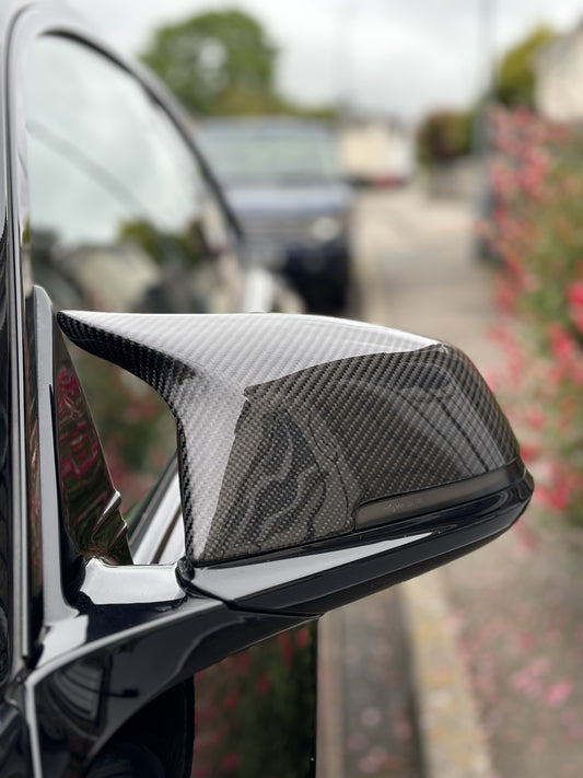 3K CARBON TWIRL M STYLE WING MIRROR COVERS FOR BMW (2012-2019, F20 F21 F22 F30 F32 F87)