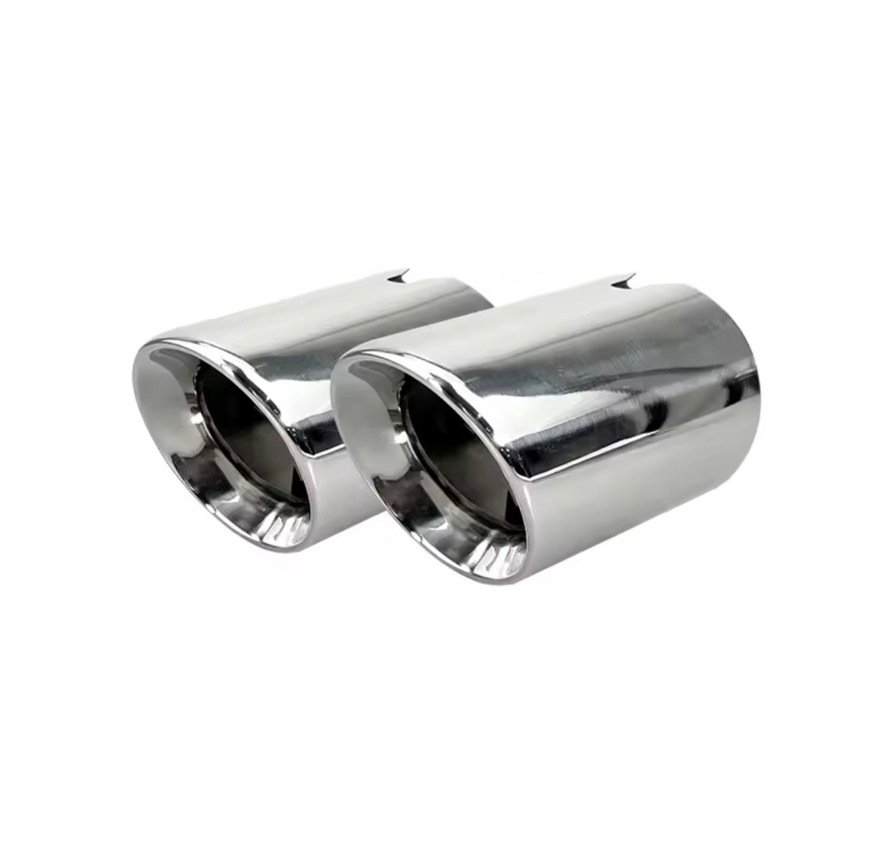 3.75" Silver Slip-On Exhaust Tips for BMW BMW M2, Competition & CS (F87) 2016+