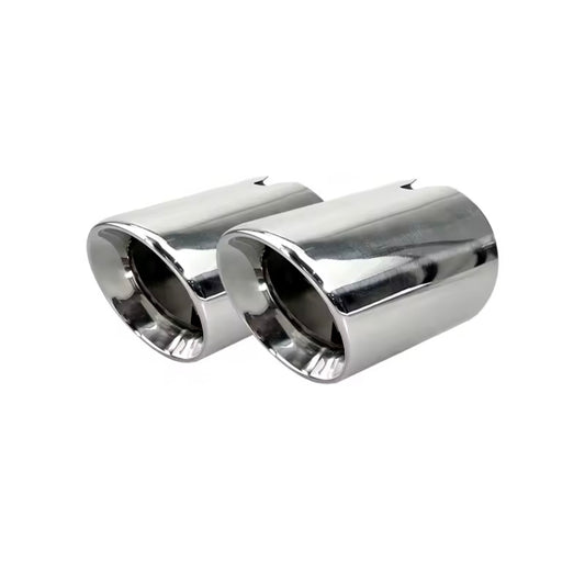 3.75" Silver Slip-On Exhaust Tips for BMW BMW M2, Competition & CS (F87) 2016+